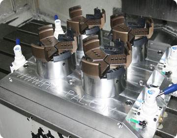 Four precision air chuck fixture